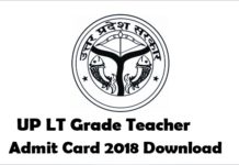 up lt grade teacher admit card download